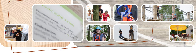 Impressionen aus dem Klettergarten Birkenberg